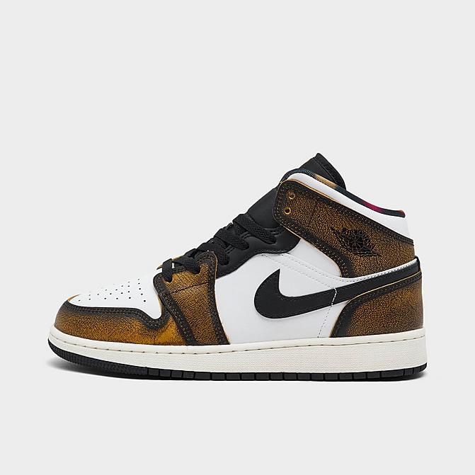 BIG KIDS' AIR JORDAN RETRO 1 MID SE CASUAL SHOES