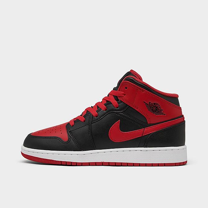 BIG KIDS' AIR JORDAN RETRO 1 MID CASUAL SHOES