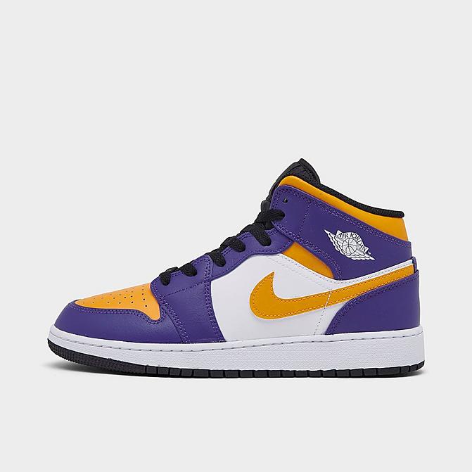 BIG KIDS' AIR JORDAN RETRO 1 MID CASUAL SHOES