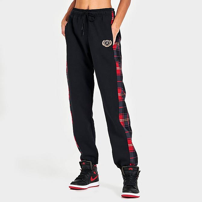 WOMEN'S JORDAN BROOKLYN PLAID FLEECE PANTS