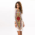 Dashiki Autumn Long Sleeve Vintage Traditional African Dresses for Women