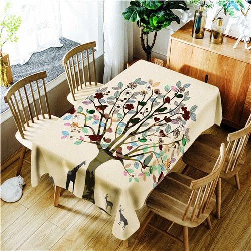 Digital Printing Polyester Waterproof Tablecloth