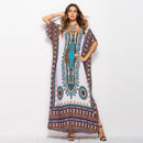 Ethnic Dashiki Dress Robe Traditional African Clothing Long Maxi Tunic Dress  PLus size