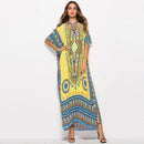 Ethnic Dashiki Dress Robe Traditional African Clothing Long Maxi Tunic Dress  PLus size