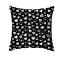 Black White Heart Cushion  Pillow Covers