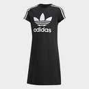 Adidas Girls' Originals Skater Dress in Black Size Large Cotton/Jersey