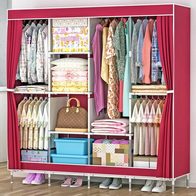 Non-woven fabric family wardrobe Standing Storage Organizer