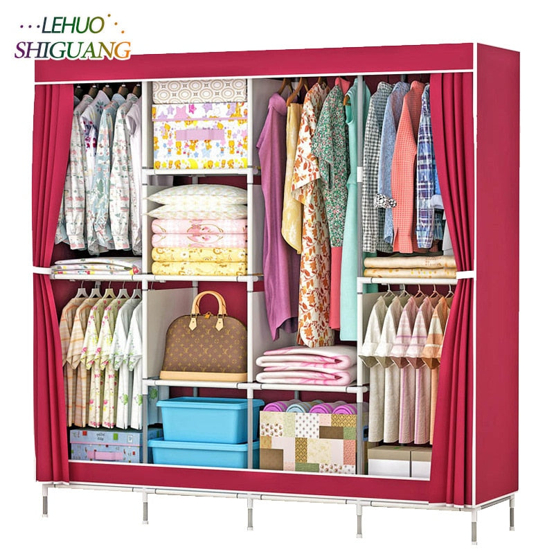 Non-woven fabric family wardrobe Standing Storage Organizer