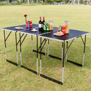 Giantex 3PCS Folding Outdoor Camping Picnic Table Set Height Adjustable Indoor  Home Furniture OP3557