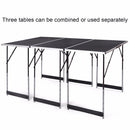 Giantex 3PCS Folding Outdoor Camping Picnic Table Set Height Adjustable Indoor  Home Furniture OP3557
