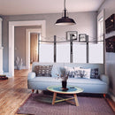 Folding  4 Panel Room Divider Privacy Screen Home Office Fabric Metal Frame