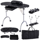 Manicure Nail Table Portable Station Desk Spa Beauty Salon Folding Nail Tables