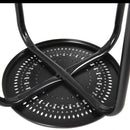 Set of 6 Stackable Metal Stool Set Daisy Backless Round Top Kitchen Dining Stools