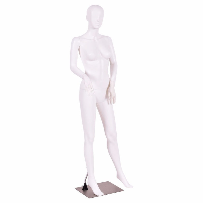 Plastic Half Body Head Turn Male Mannequin with Base