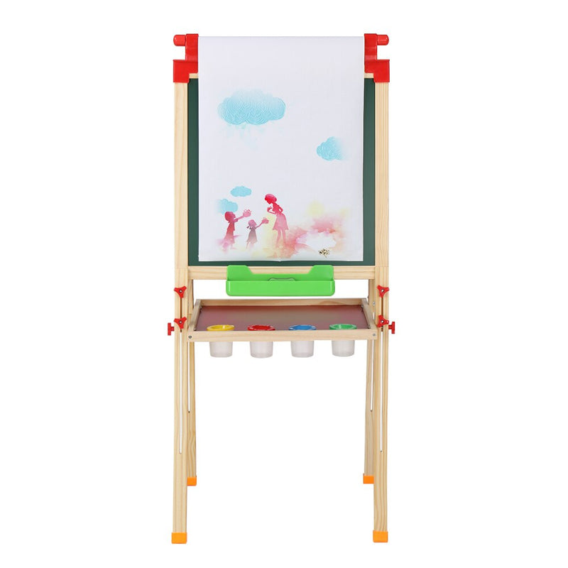 Top Shaft with Tray Model Children Easel Removable Tray at the Bottom