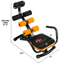 Core Fitness Abdominal Trainer Crunch Exercise Bench Machine 3 Levels Adjustable Sturdy Construction Soft Foam Sit-up Machine