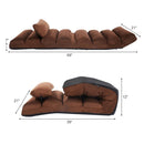 Folding Lazy Sofa Chair Stylish Sofa Couch Beds Lounge Chair W/Pillow