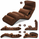 Folding Lazy Sofa Chair Stylish Sofa Couch Beds Lounge Chair W/Pillow