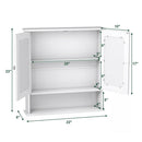 Wall Mount Mirror Cabinet Bathroom Medicine Cabinet Storage Organizer