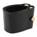 SLADE High Quality Professional Black Color 77mm PU Leather Bb Clarinet Mouthpiece Ligature and Cap Fastener Accessories
