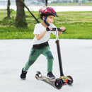 Kids Kick Scooter Flashing Wheel Adjustable Foot Scooter Children Outdoor Sport Toy Quick Disassembly 3-Wheel Scooter Skateboard