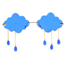 Vintage Clouds Tassel Steampunk Frameless Sunglasses