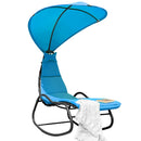 Patio Hanging Chaise Lounge Chair Swing Hammock Canopy Thick Cushion