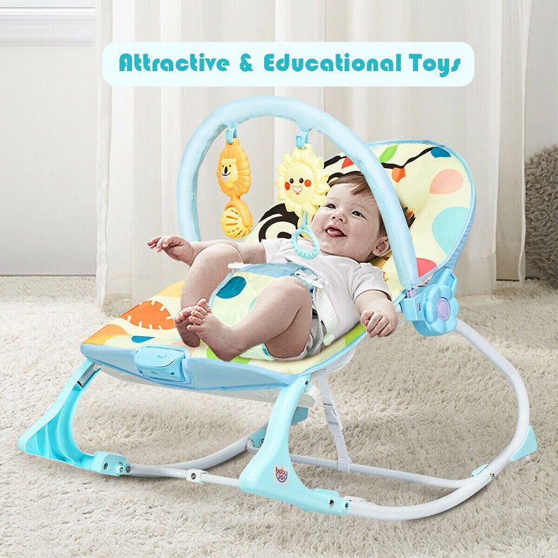 Babyjoy Baby Bouncer & Rocker Infant Toddler Adjustable w/ Vibration Music