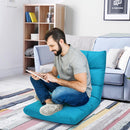 Adjustable 14-Position Floor Chair Folding Lazy Gaming Sofa Lounge Chair HW66636