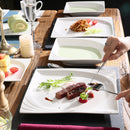 30 Piece Porcelain Dinner Set with 6*Cups,Saucers,Dinner Soup Dessert Plates Dinnerware Set Service for 6 Person