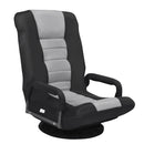 360-Degree Swivel Gaming Floor Chair with Foldable Adjustable Backrest
