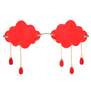 Vintage Clouds Tassel Steampunk Frameless Sunglasses