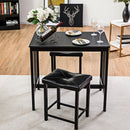 Costway 3 PCS Modern Counter Height Dining Set Table And 2 Chairs Kitchen