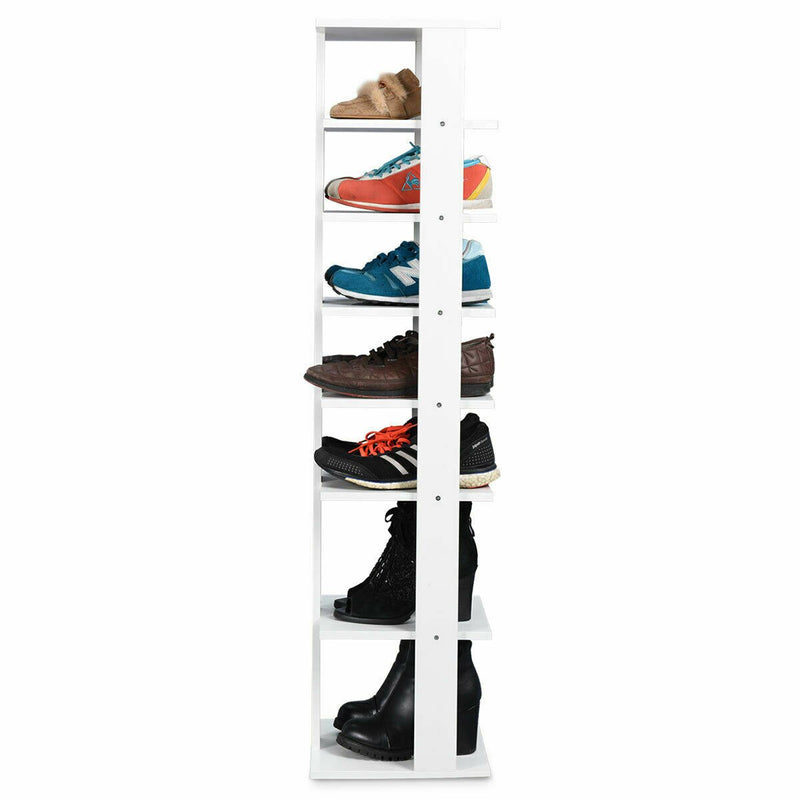 Wooden Shoes Storage Stand 7 Tiers Shoe Rack Organizer Multi-shoe Rack