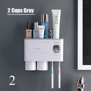 Magnetic Cup Wall Mount Toiletries Storage Rack New Toothbrush Holder Automatic