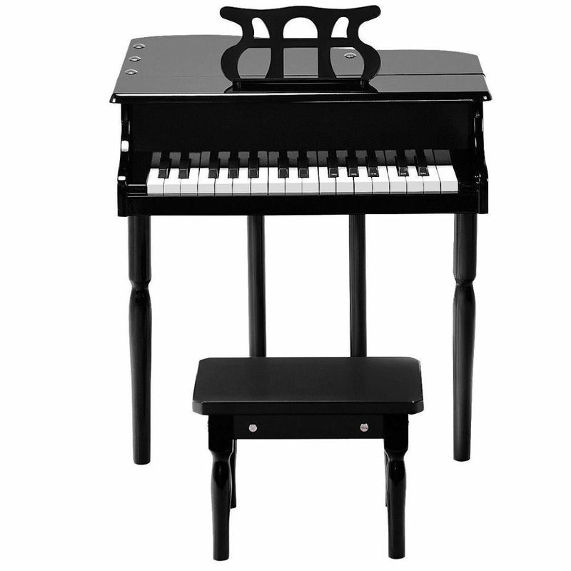 Kids 30 key Baby Grand Piano Toy Instrument w/ Bench Sheet Music Rack