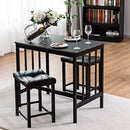 Costway 3 PCS Modern Counter Height Dining Set Table And 2 Chairs Kitchen