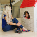 Kids Cottage Playhouse Foldable Plastic Play House Indoor Outdoor Toy Portable