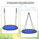 40” Flying Saucer Round Tree Swing Kids Play Set w/Adjustable Ropes Outdoor