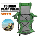 VEVOR Reclining Folding Camping Chair with Footrest Portable Nap Chair