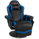 Massage Gaming Recliner Reclining Racing Chair Swivel w/Cup Holder & Pillow