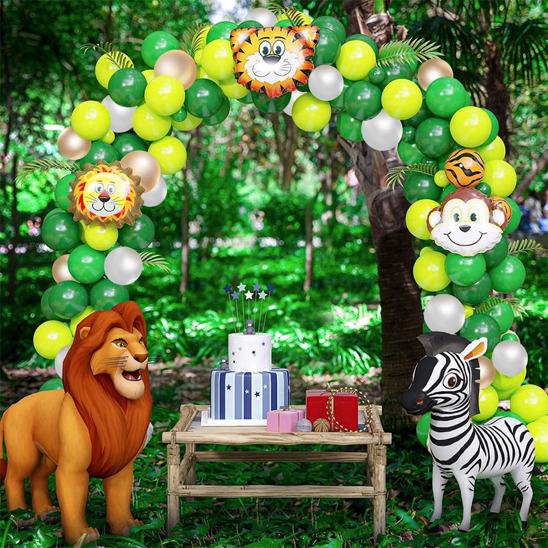 Animal Balloons Garland Kit Jungle Safari Theme Party Supplies Favors Kids Boys Birthday Party Baby Shower Decorations