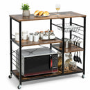 Rolling Industrial Kitchen Baker’s Rack Kitchen Island Utility Storage Shelf