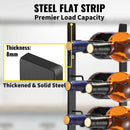 VEVOR 12/24 Bottle Wall Mount Wine Rack Kitchen Storage Holder Metal