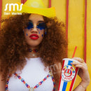 Vintage Clouds Tassel Steampunk Frameless Sunglasses