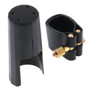 SLADE High Quality Professional Black Color 77mm PU Leather Bb Clarinet Mouthpiece Ligature and Cap Fastener Accessories