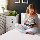 Electric Heated Mattress Pad Safe Twin Size 5 Temperature Modes 8H Timer