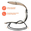 Patio Hanging Chaise Lounge Chair Swing Hammock Canopy Thick Cushion