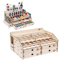 OPHIR Wood Paint Rack with Mar Pen Storage Rack Artist Supply Paint Rack Stand Pigment Rack MG062