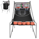 Indoor Double shot Electronic Basketball Game 4 Free Balls 8  Options Foldable